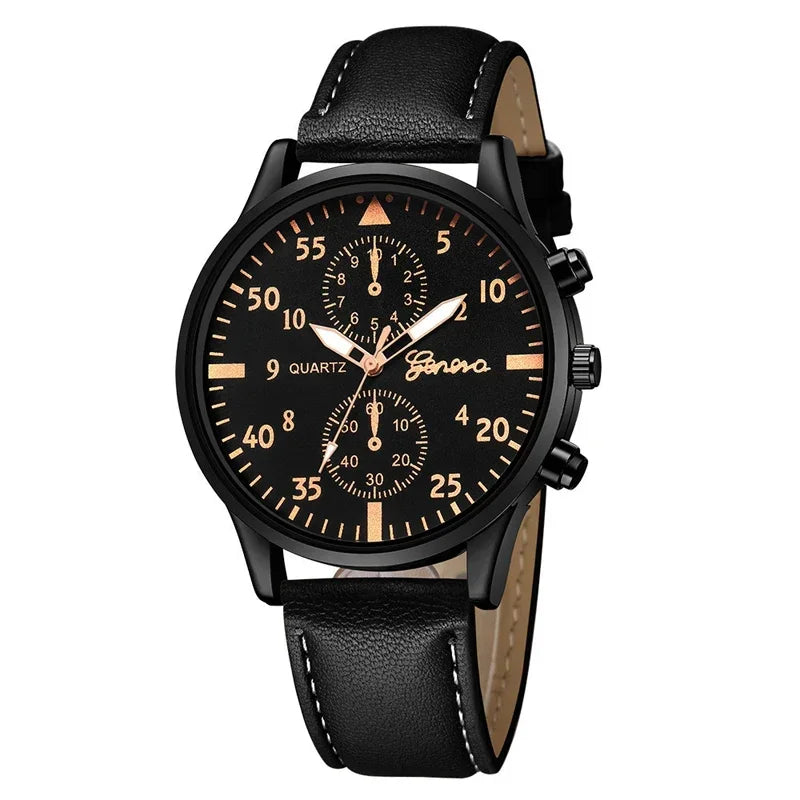 Luxury Brown Leather Watch