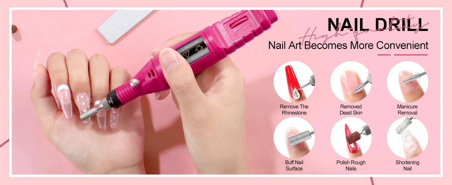 Acrylic Nail Kit with 36W UV LED Nail Lamp Base Top Coat Suitable for Nail Extension and Decoration Nail Tools