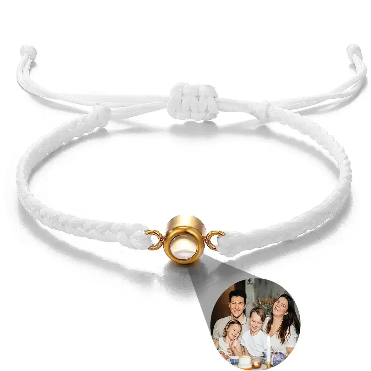 Custom Bracelets with Picture inside Style 10 / Rose Beads / United States