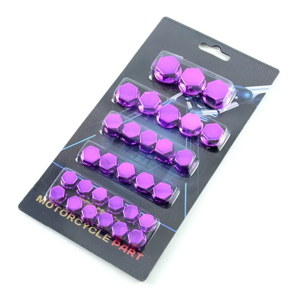 Motorcycle accessories Decoration nut Cover PURPLE