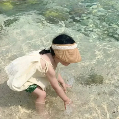 Summer Bowknot Hat Little Pink / 1-4 Year