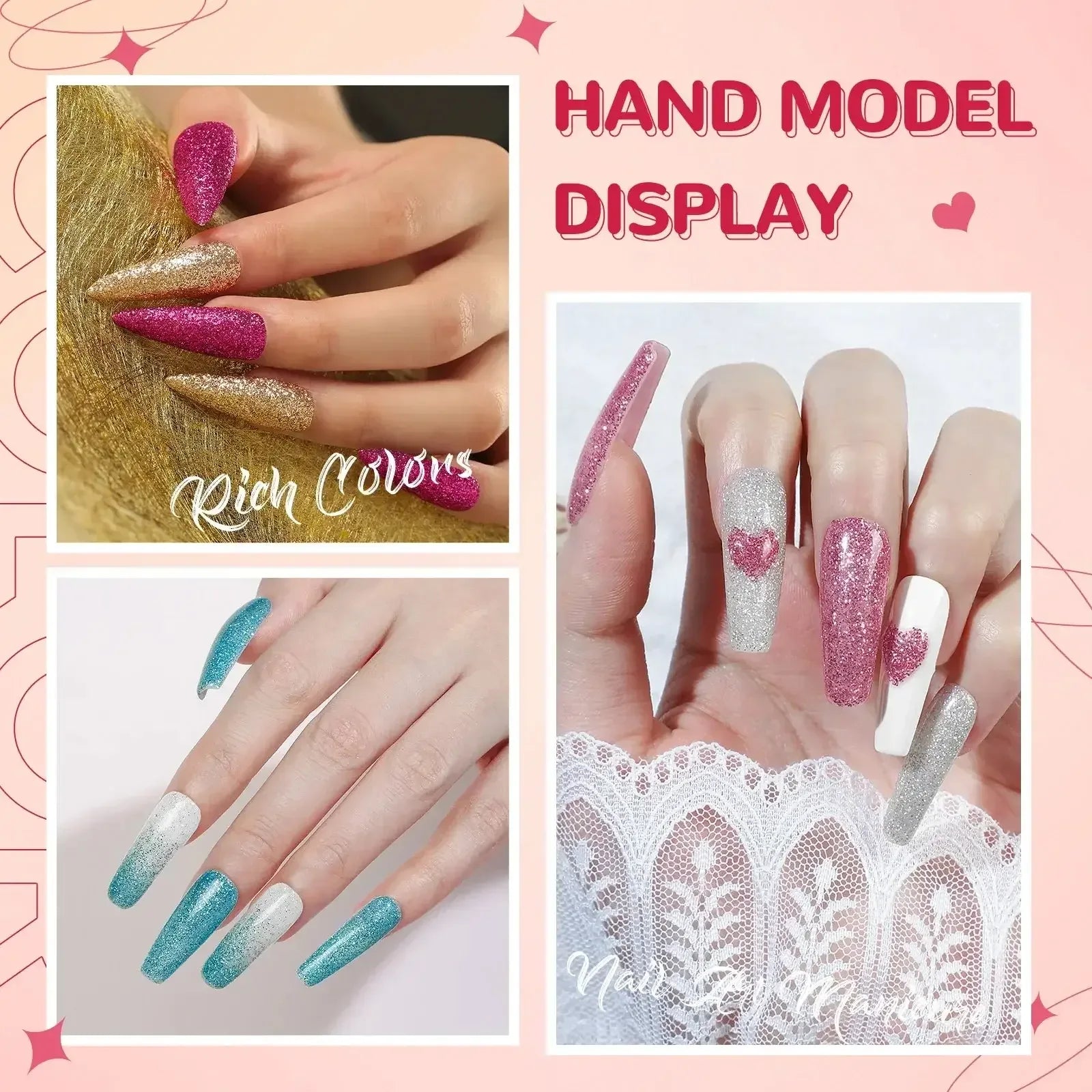 Acrylic Nail Kit with 36W UV LED Nail Lamp Base Top Coat Suitable for Nail Extension and Decoration Nail Tools Acrylic Kit / United States