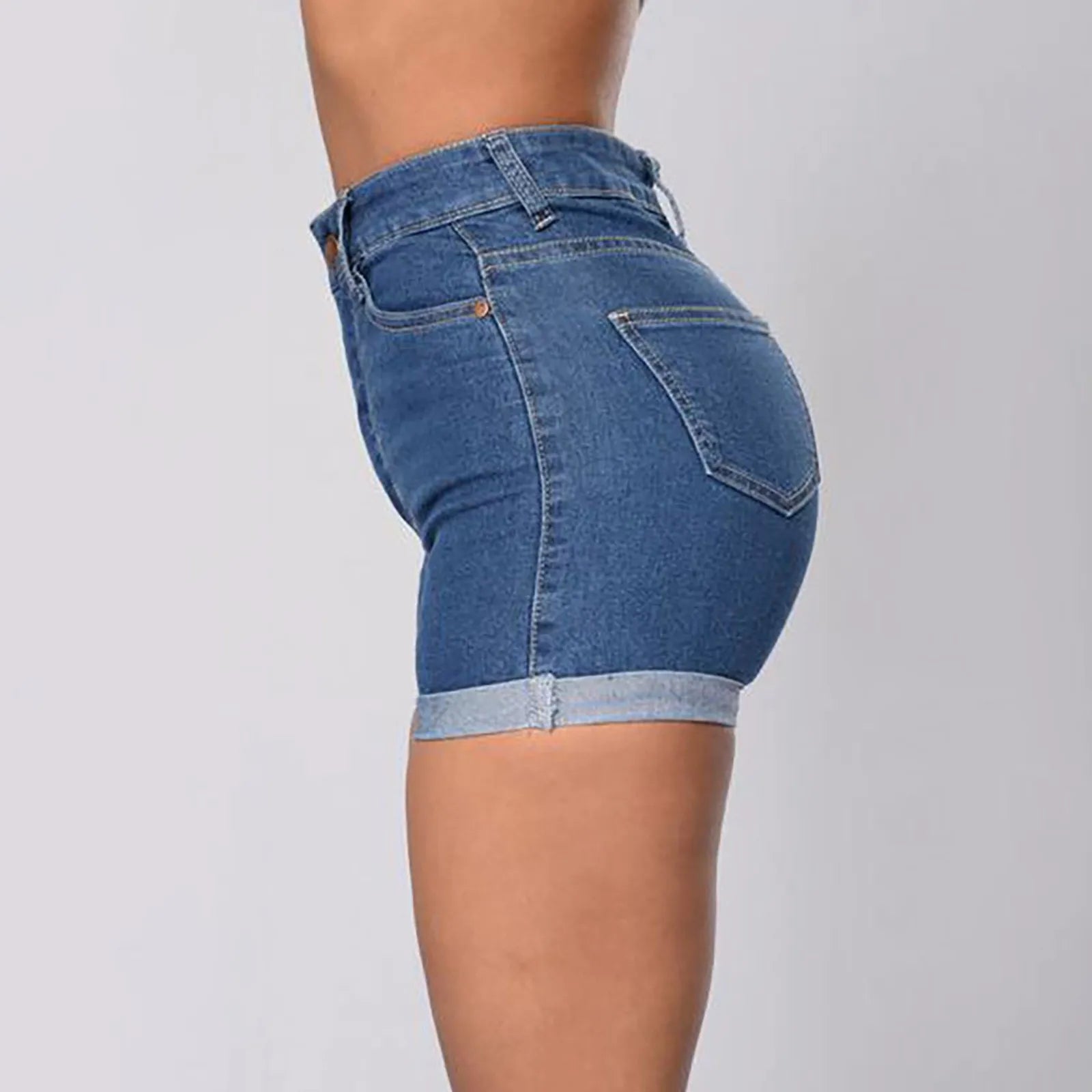 High Waisted Mini Hot Short Jeans