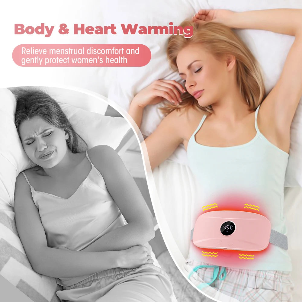 Electric Period Cramp Relief Massager with Heating Pad
