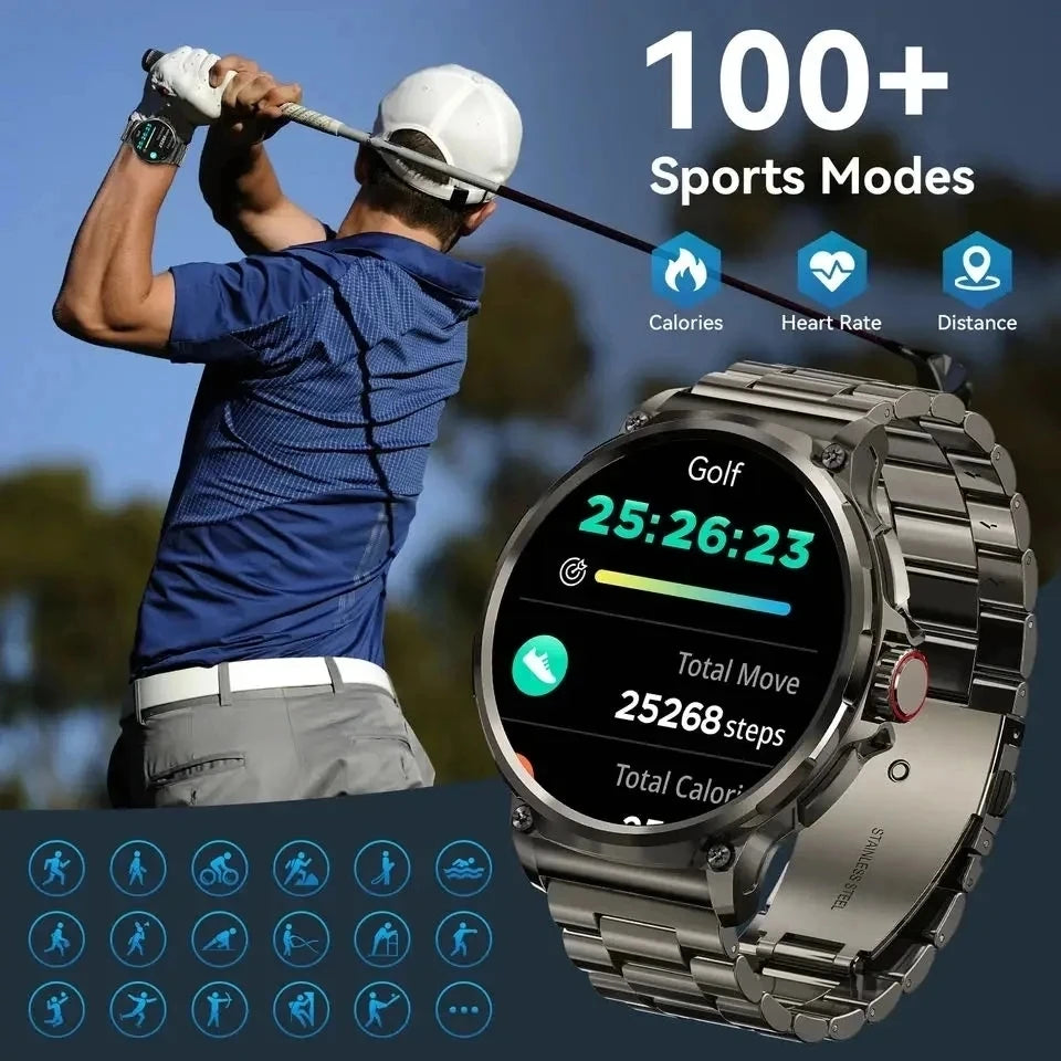 For Huawei Xiaomi GPS Track Smart Watch Men