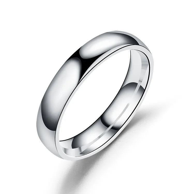 Classic 6mm Titanium Ring Hypoallergenic High Polish Unisex Wedding Band