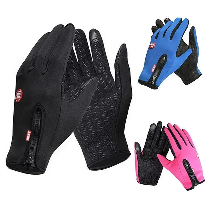Waterproof Winter Gloves for Men Women style1-pink / M