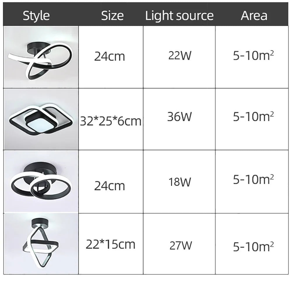 Modern LED Aisle Ceiling Lights