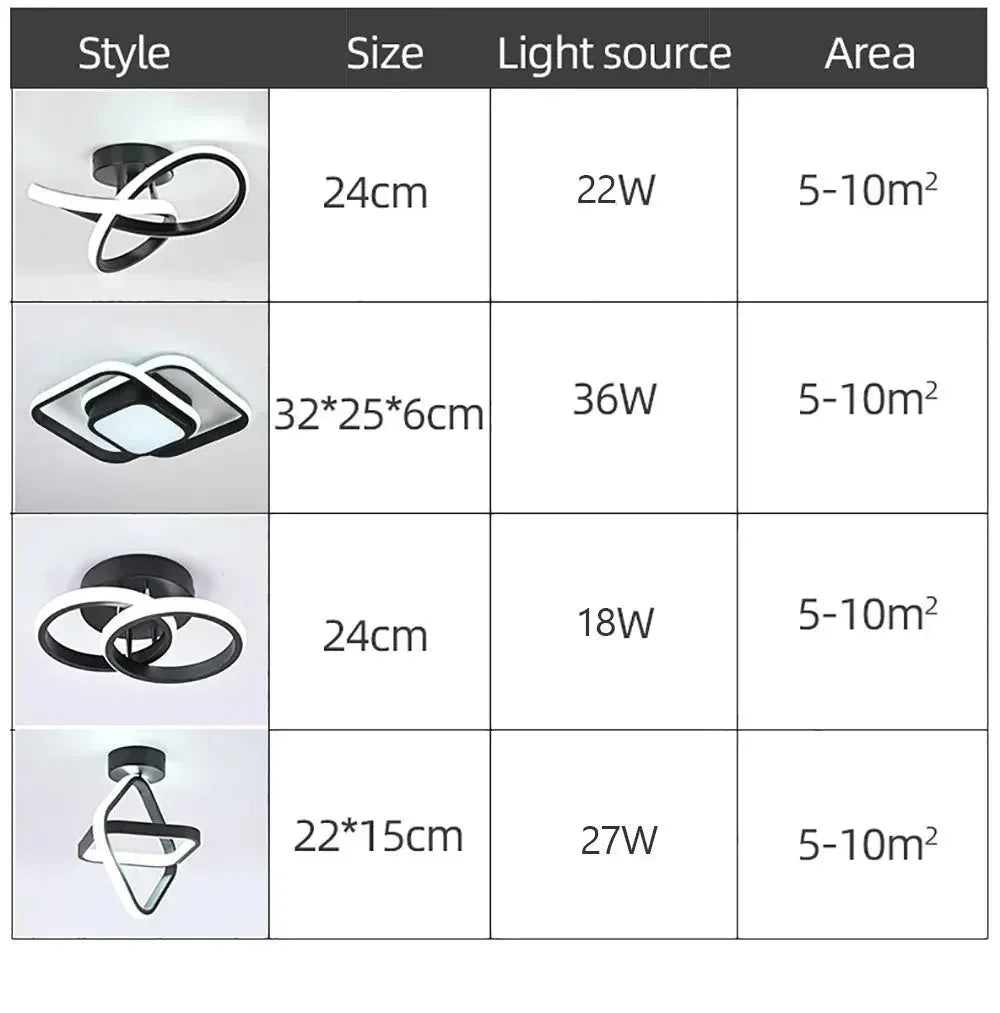 Modern LED Aisle Ceiling Lights Minx