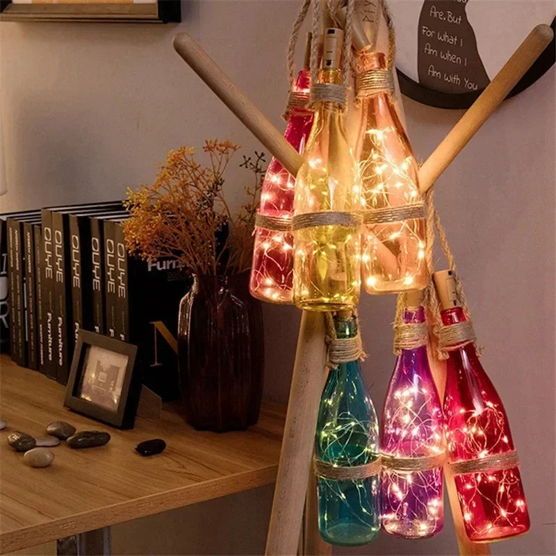 6PCS Battery LED Bottle Cork Fairy Lights for Holiday Decor