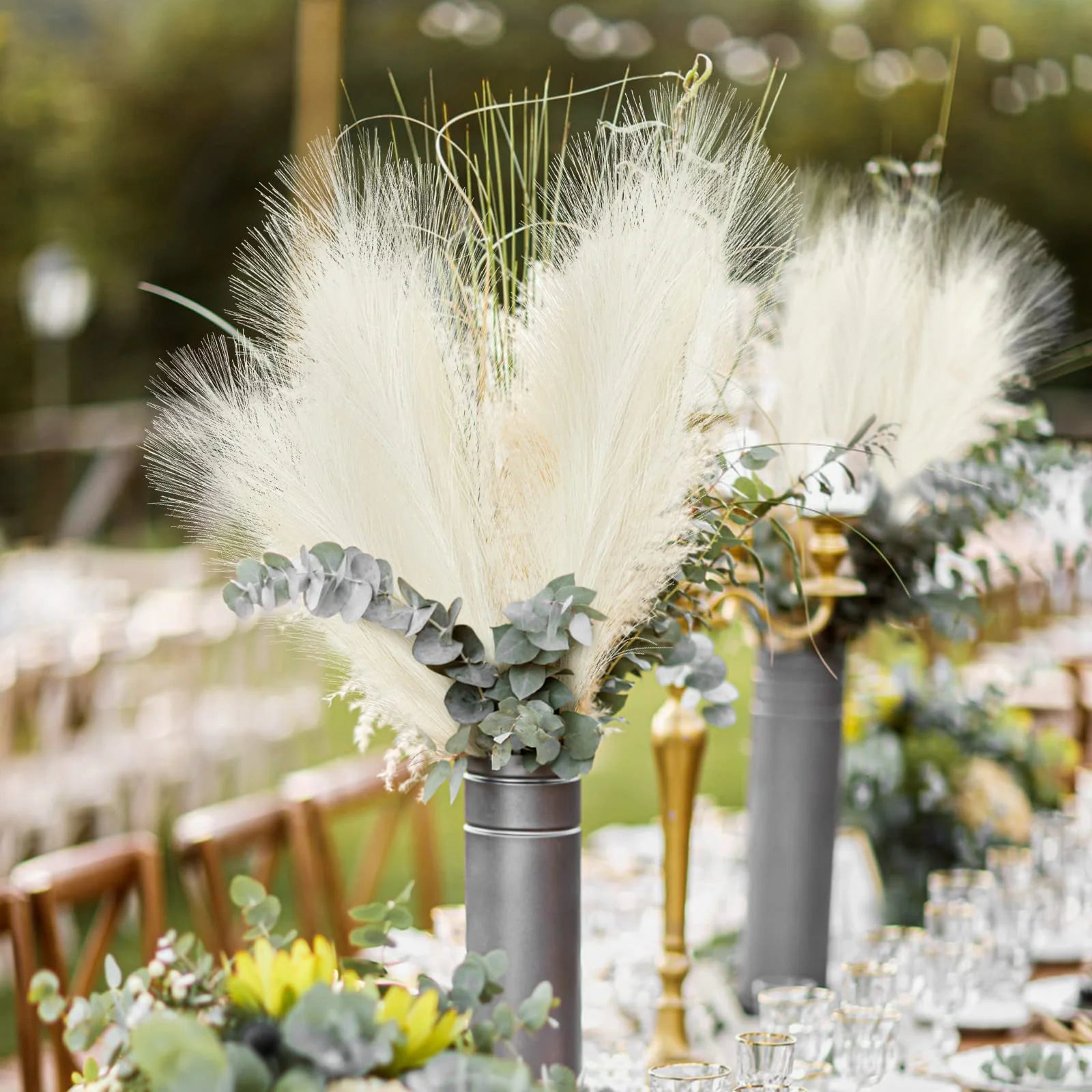 Artificial Black Pampas Grass Bouquet