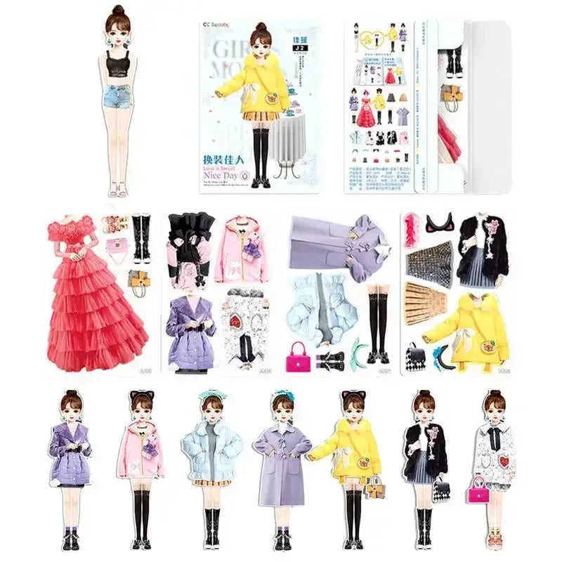 Magnetic Princess Paper Dolls – Creative Dress-Up Playset with Magnetic Outfits Princess Jeong Hee / United States