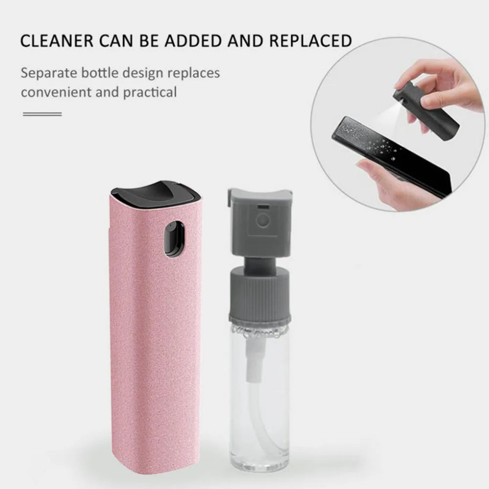 2 In 1 Phone Screen Cleaner Spray and Microfiber Cloth