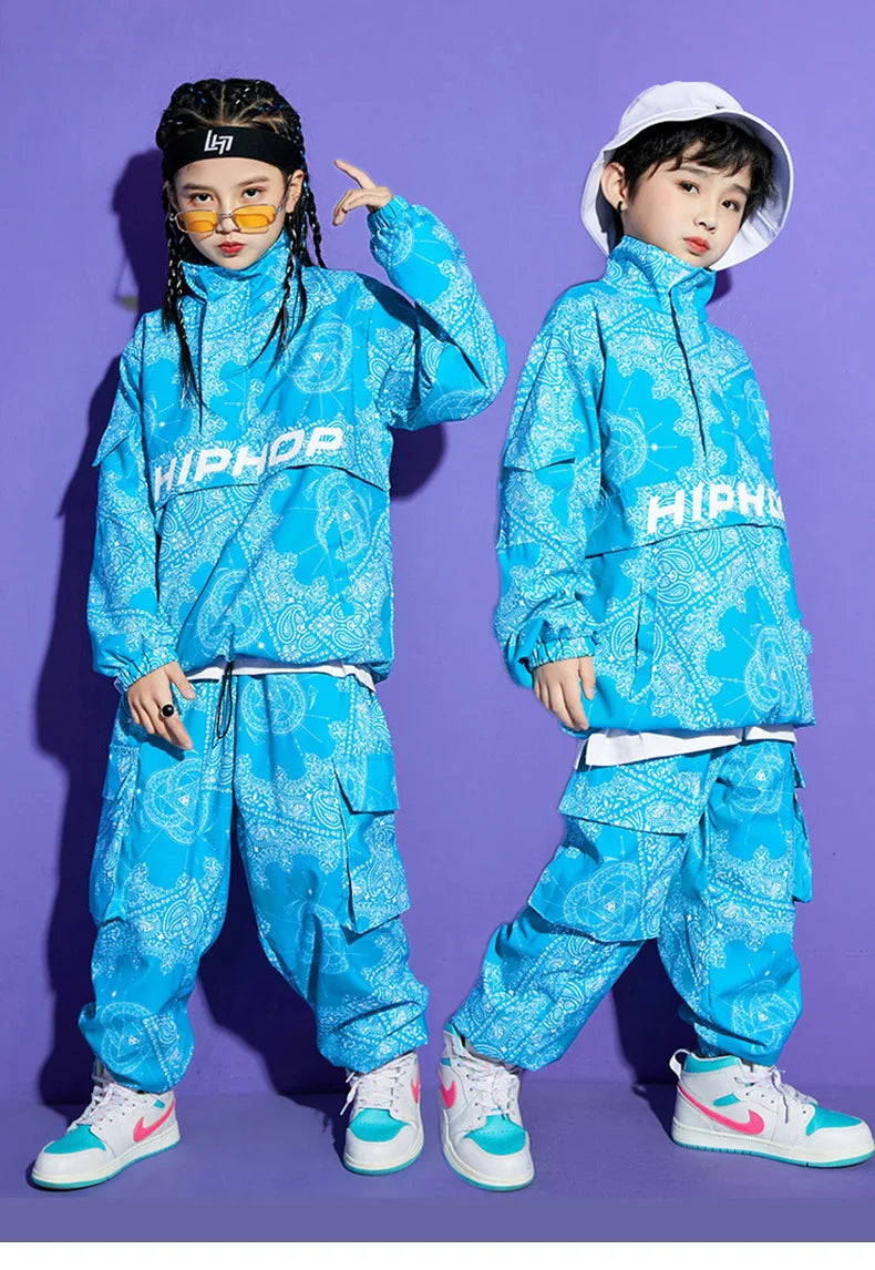 Boy Hip Hop Sweatshirt Joggers Clothes Sets