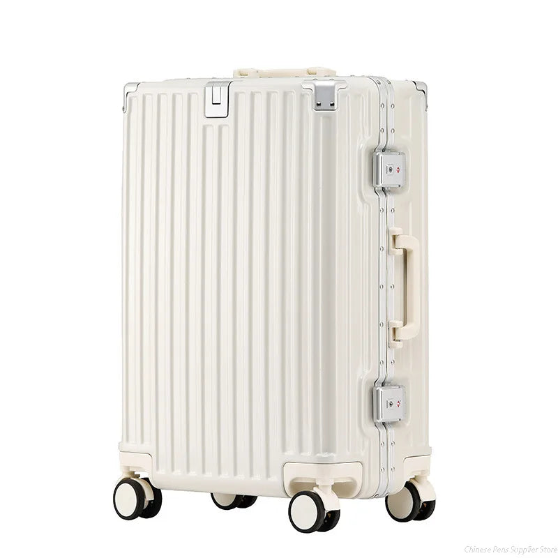 Travel Boarding Password Box Suitcase Soundproof Wheel