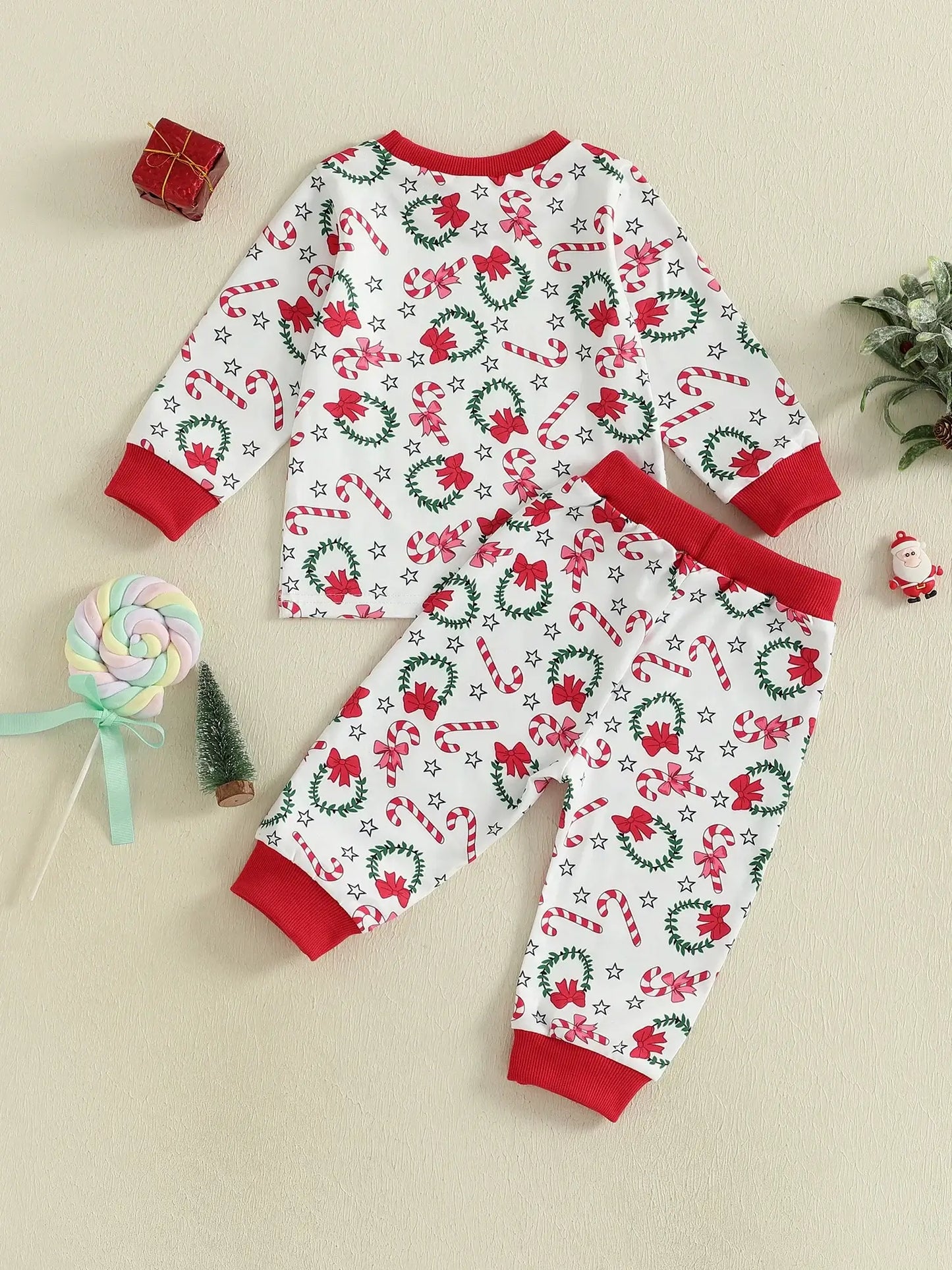 Toddler Christmas Pajama Set Red / 3-4 Years / United States
