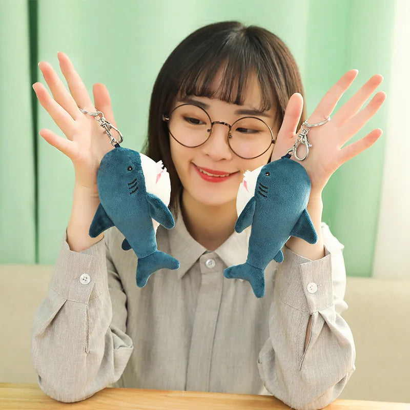 Plush Shark Doll Toy Cute Mini Keychain