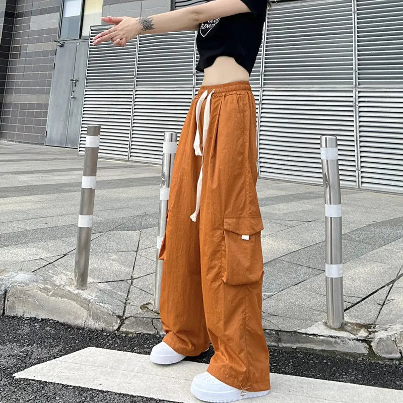 Streetwear Women Oversize Solid Cargo Pants