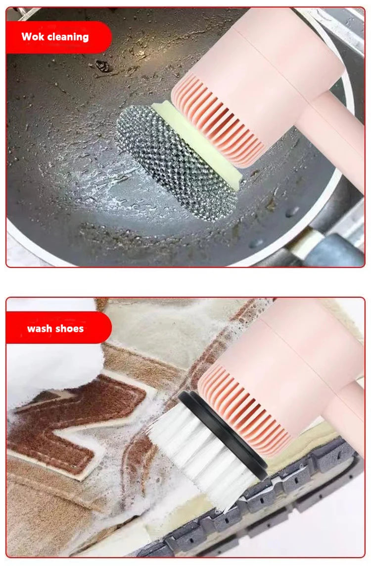 Rechargeable Kitchen Dishwashing Brush