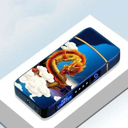 Windproof Metal Lighter A6-Blue-6