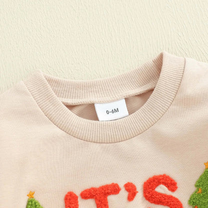 Lioraitiin Toddler Baby Boy Christmas Outfit Beige / 24M / United States