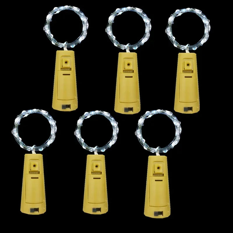 6PCS Battery LED Bottle Cork Fairy Lights for Holiday Decor