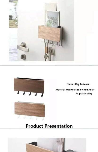 Wall Organizer Hooks Black