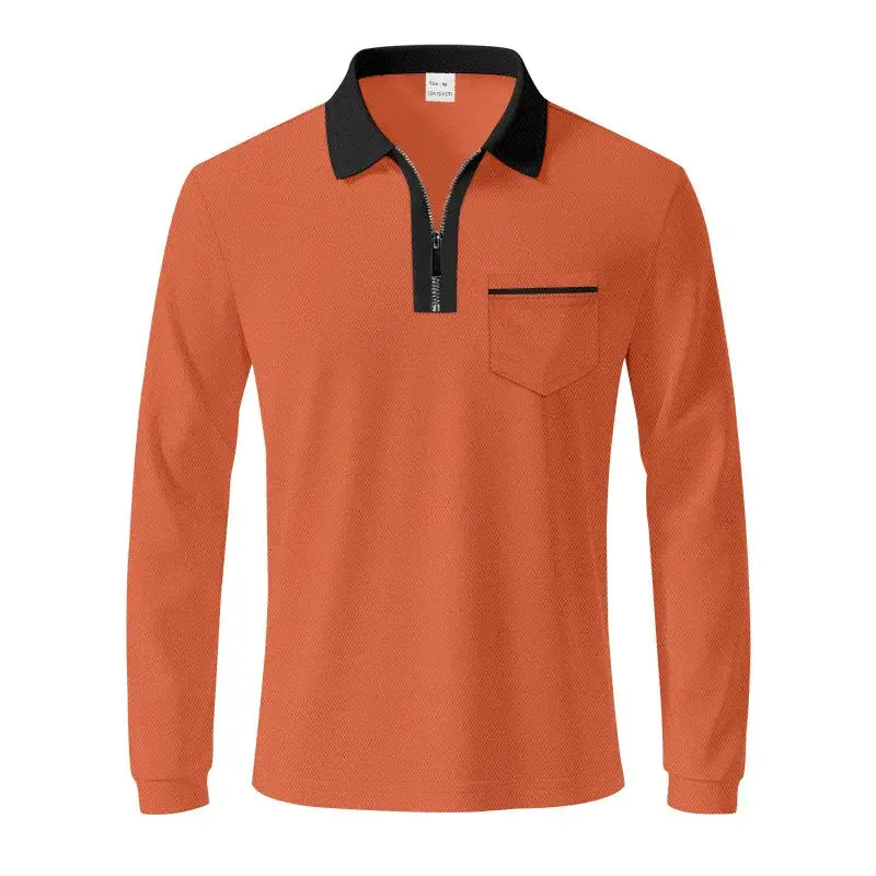 Men’s Quick-Dry Long Sleeve Polo Shirt