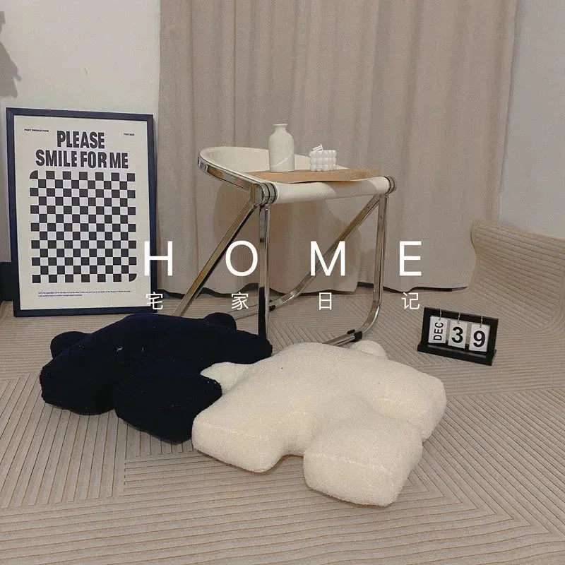 Puzzle Pillow Home Decoration 55cm brown