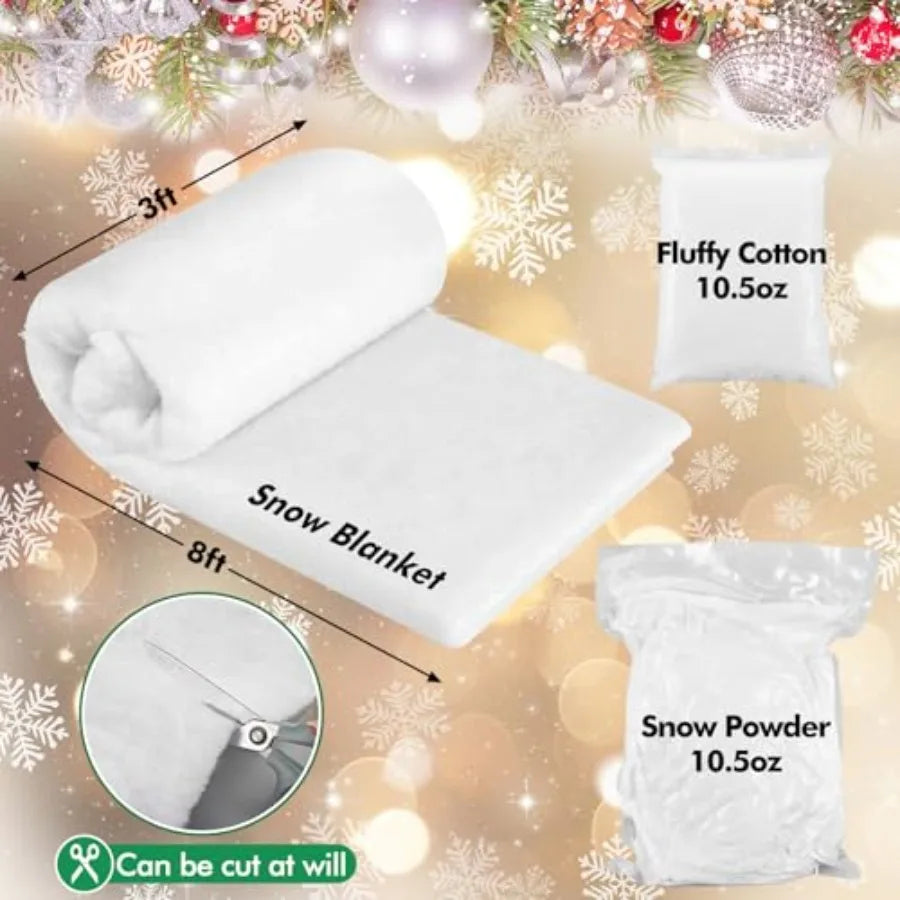 Christmas Fake Snow Blankets