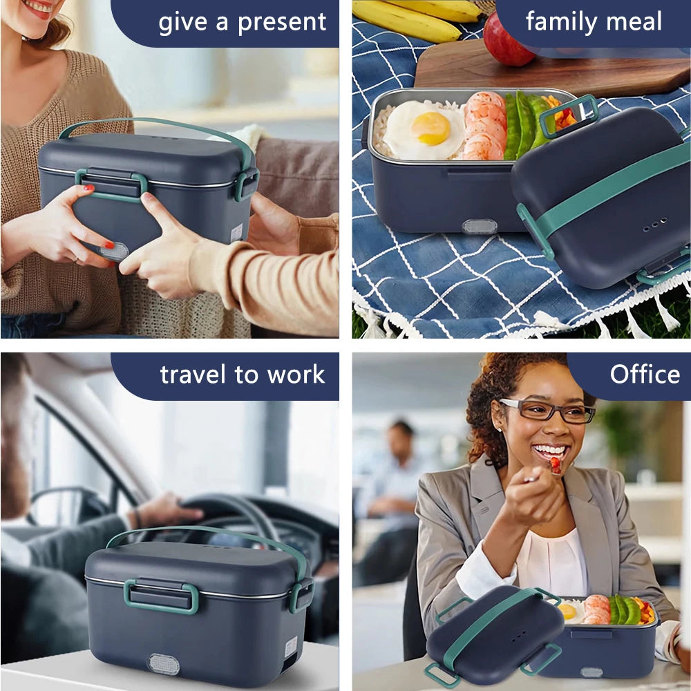 Portable Stainless Steel Liner Bento Lunchbox  Food Warmer