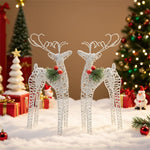 Christmas Gift Iron Art Deer Ornament Set