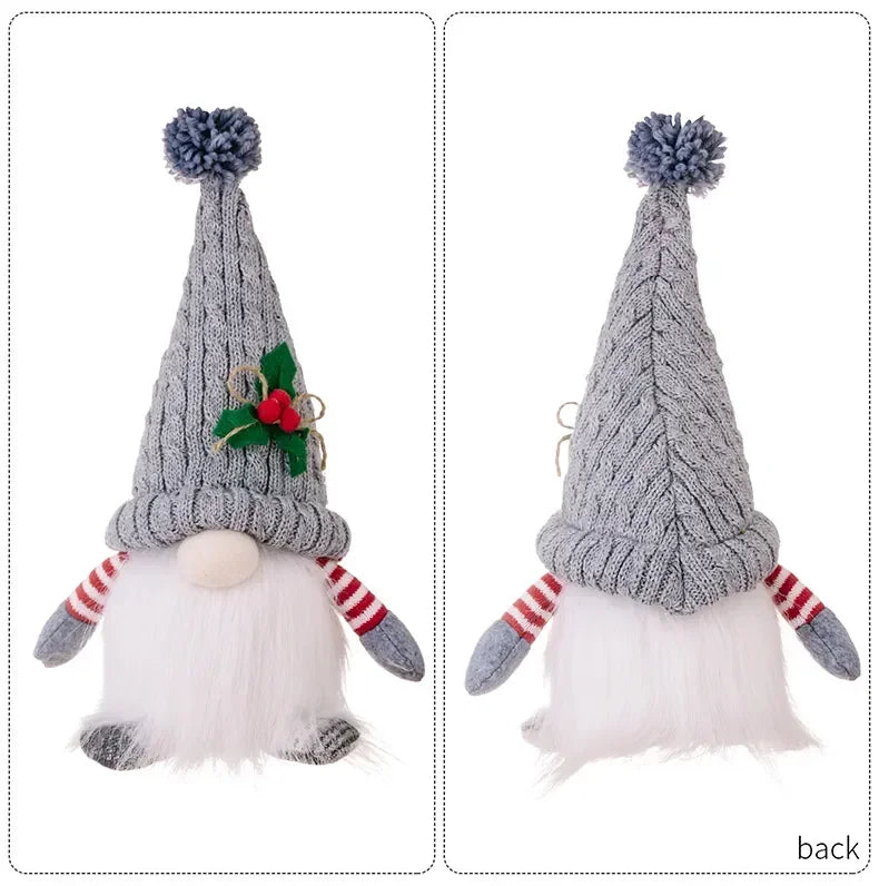 Christmas Elf Knitted Gnome with LED Light
