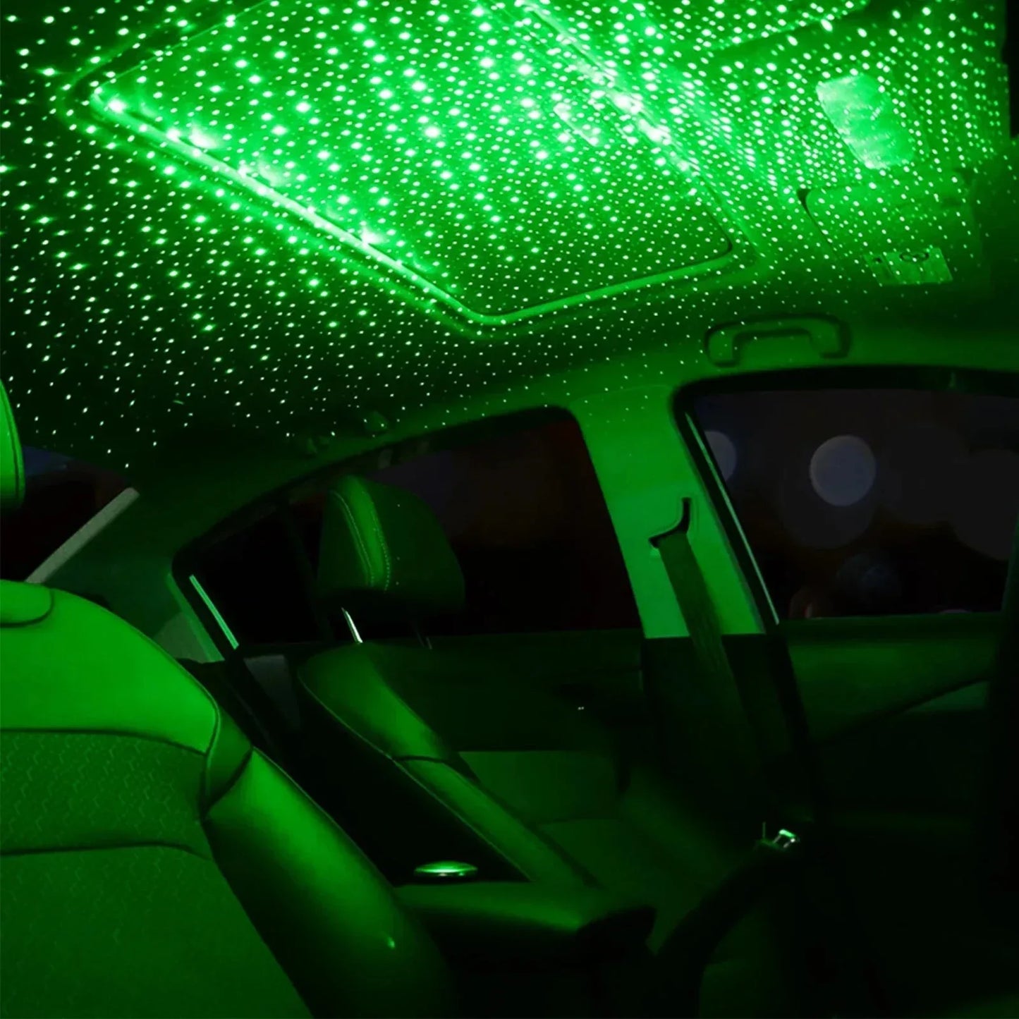 Romantic LED Car Roof Star Night Light Projector Red