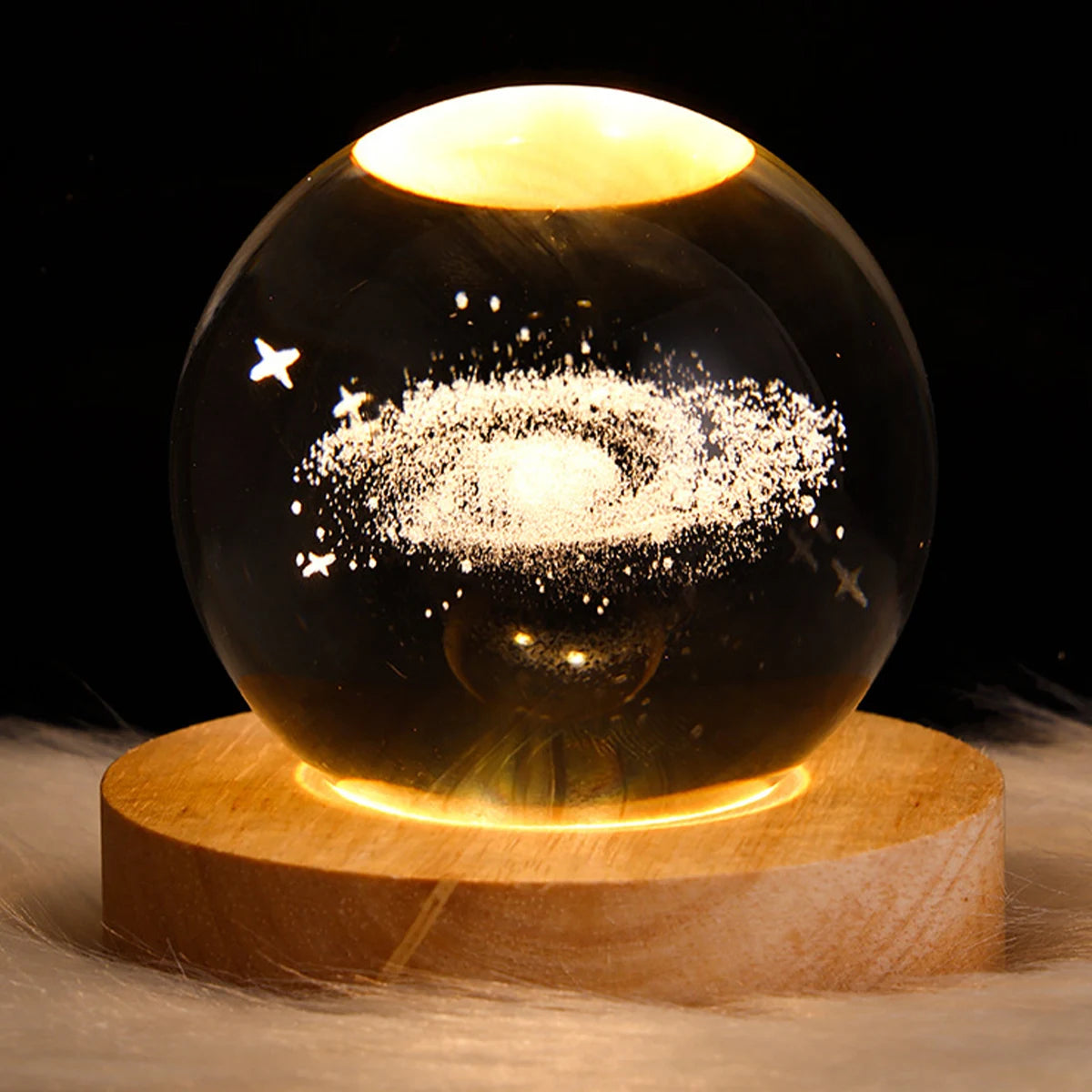 Galaxy Night Light Crystal Ball