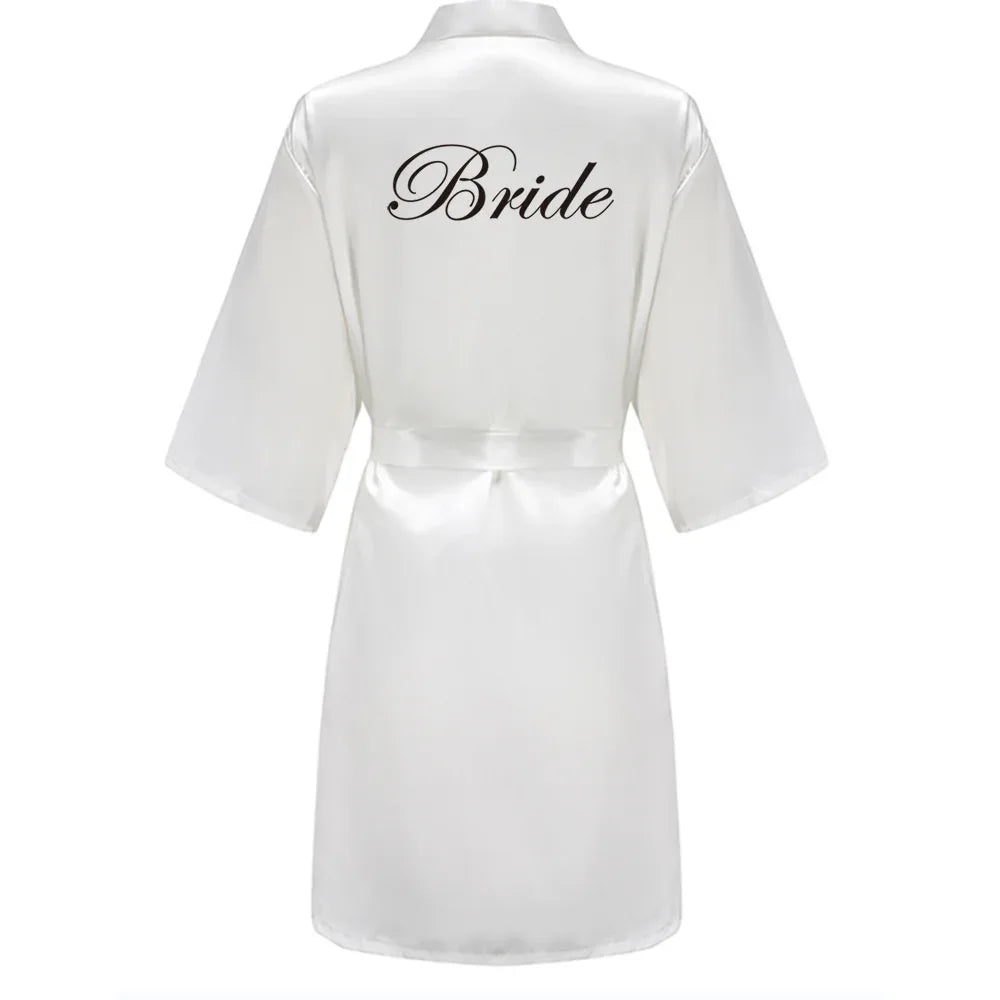 Mother Shower Gift Bridesmaid Wedding Short Robes As the photo show 1 / S
