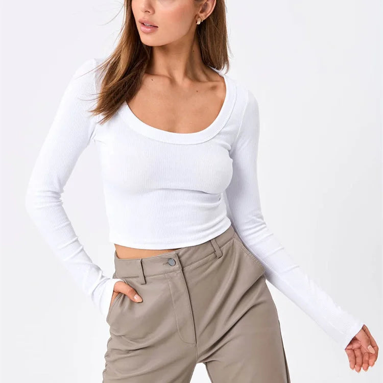 Long Sleeve Crop Top