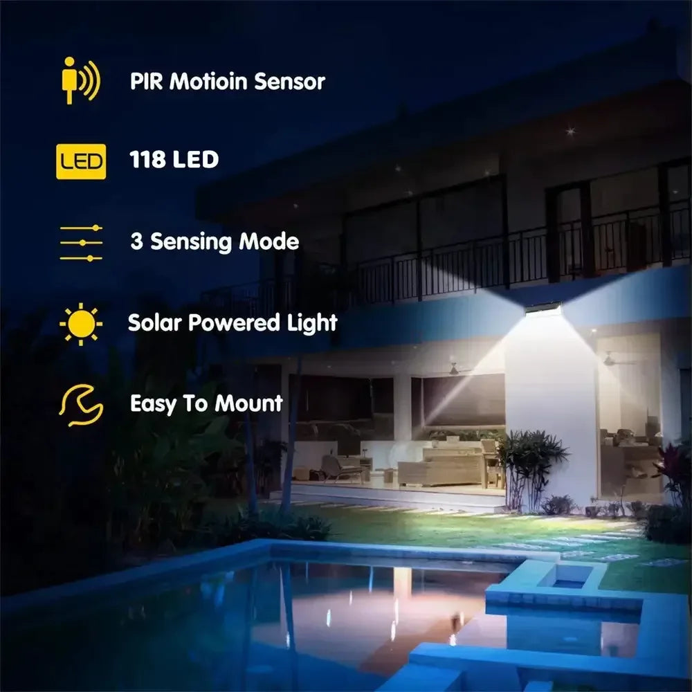 Solar Security Wall Lamp for Outdoor Lighting 1 / United States