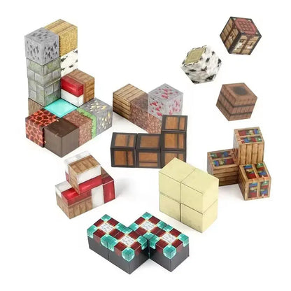 Magnetic Building Blocks Mine Scene Set