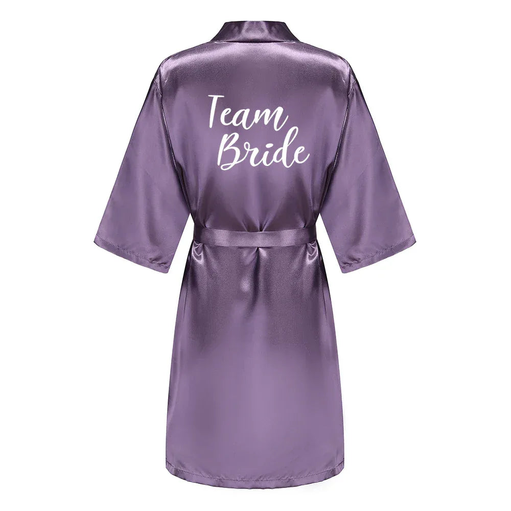 Mother Shower Gift Bridesmaid Wedding Short Robes As the photo show 8 / S