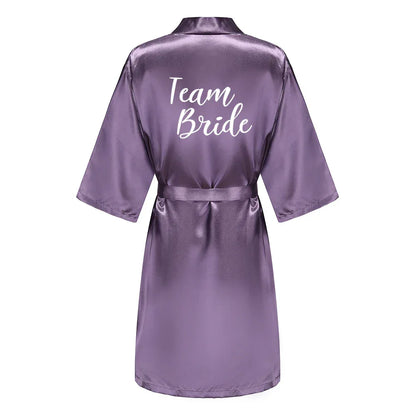 Mother Shower Gift Bridesmaid Wedding Short Robes As the photo show 8 / S