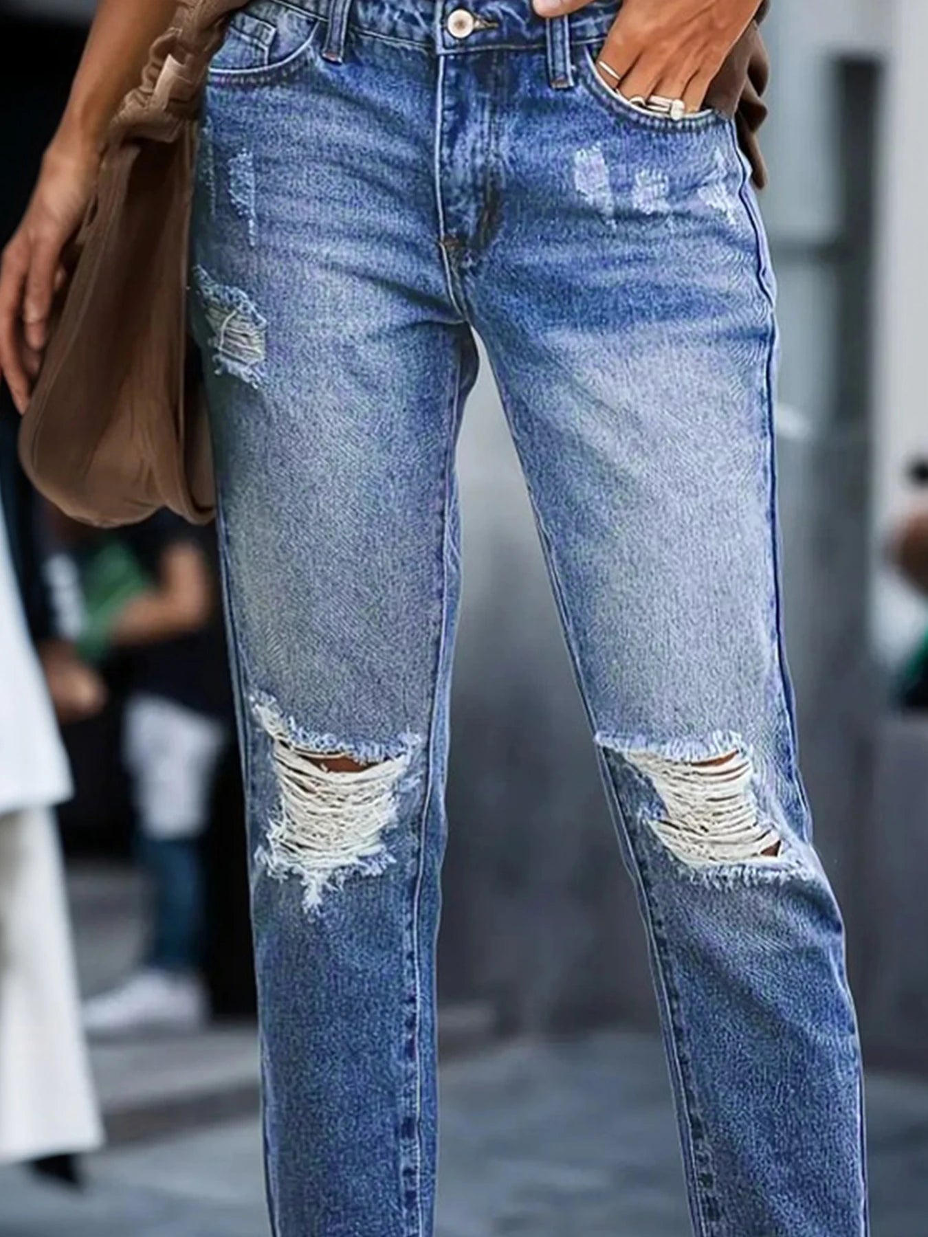 Retro Summer Elastic Jeans