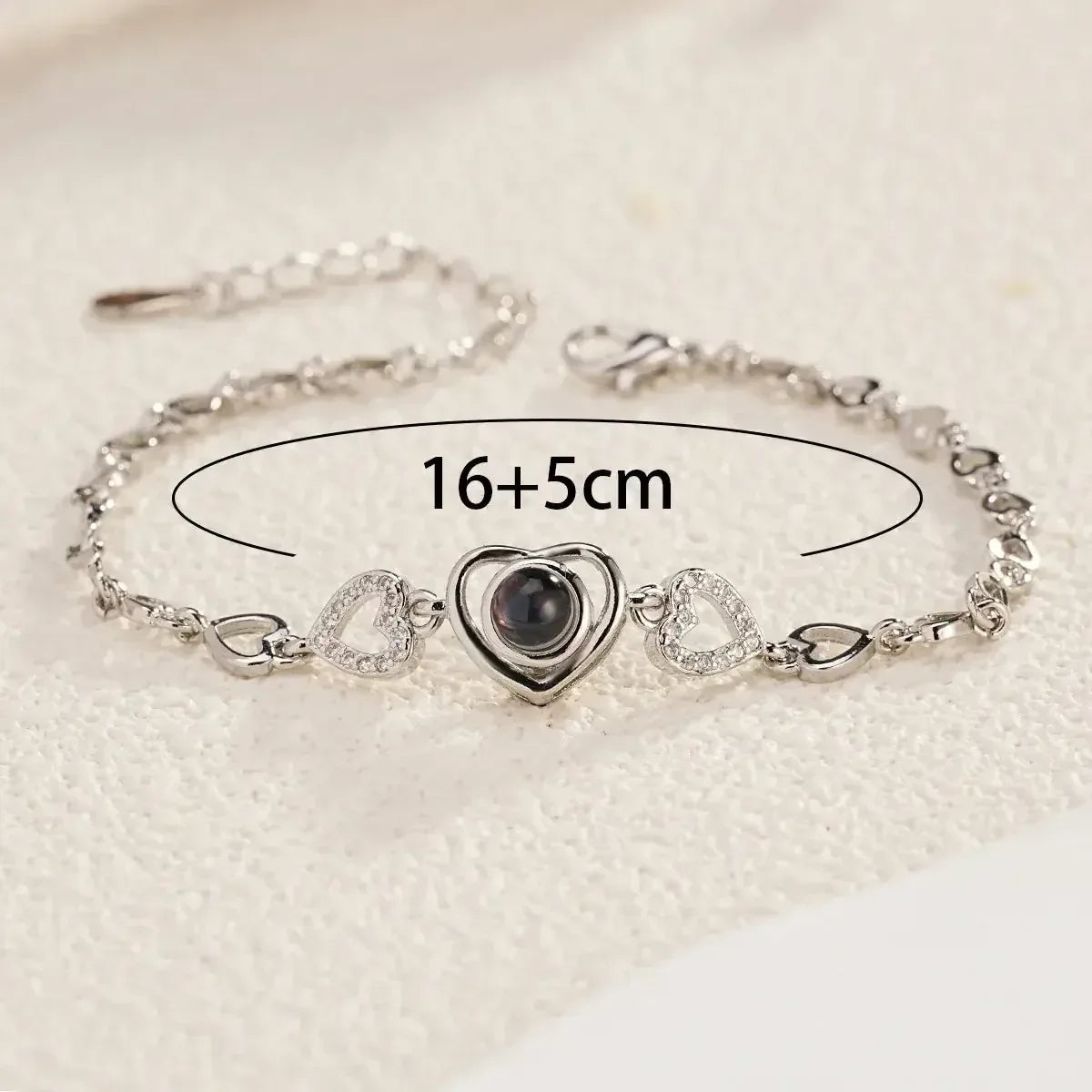 Personalized Projection Photo Bracelet SILVER PLATED