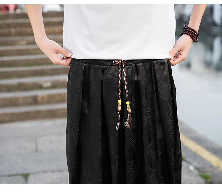 Wide Leg Casual High Quality Male Trousers Brand