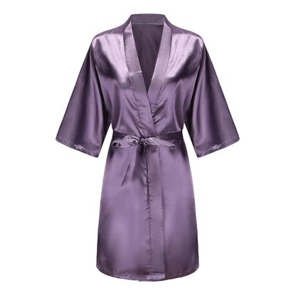 Mother Shower Gift Bridesmaid Wedding Short Robes As the photo show 1 / S