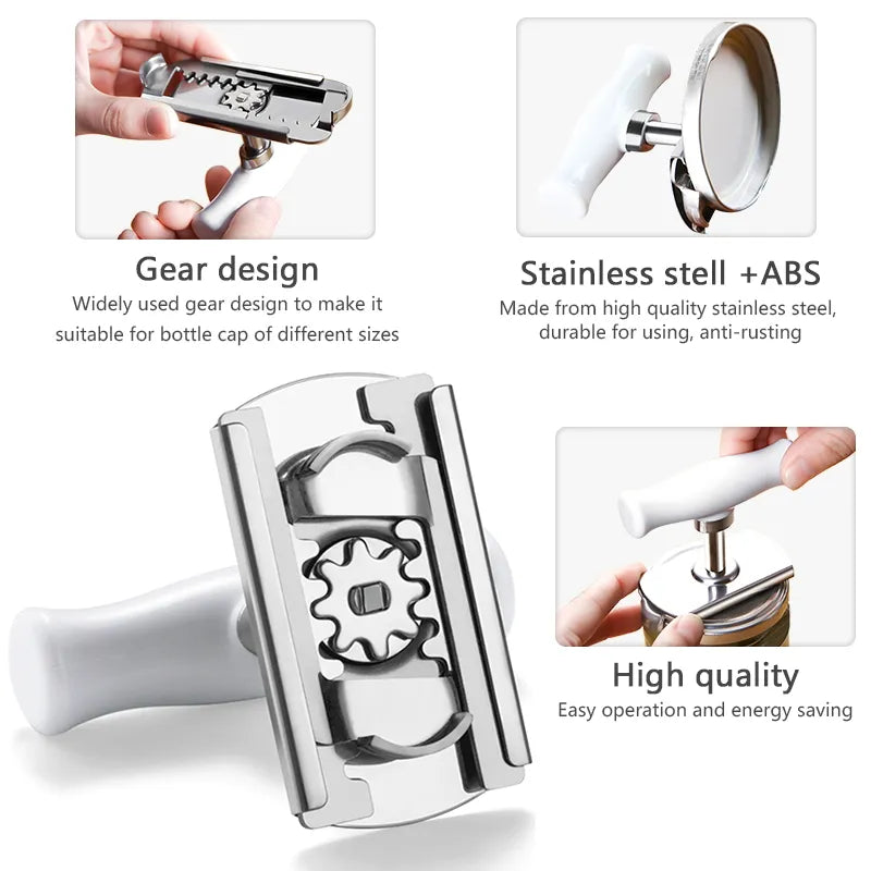 Stainless steel can opener