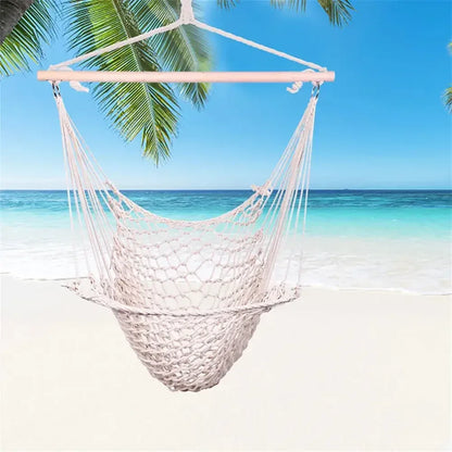 Hanging Rope Air/Sky Chair Swing beige beige / United States