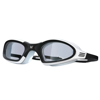 HD Anti fog swimming goggles White goggles