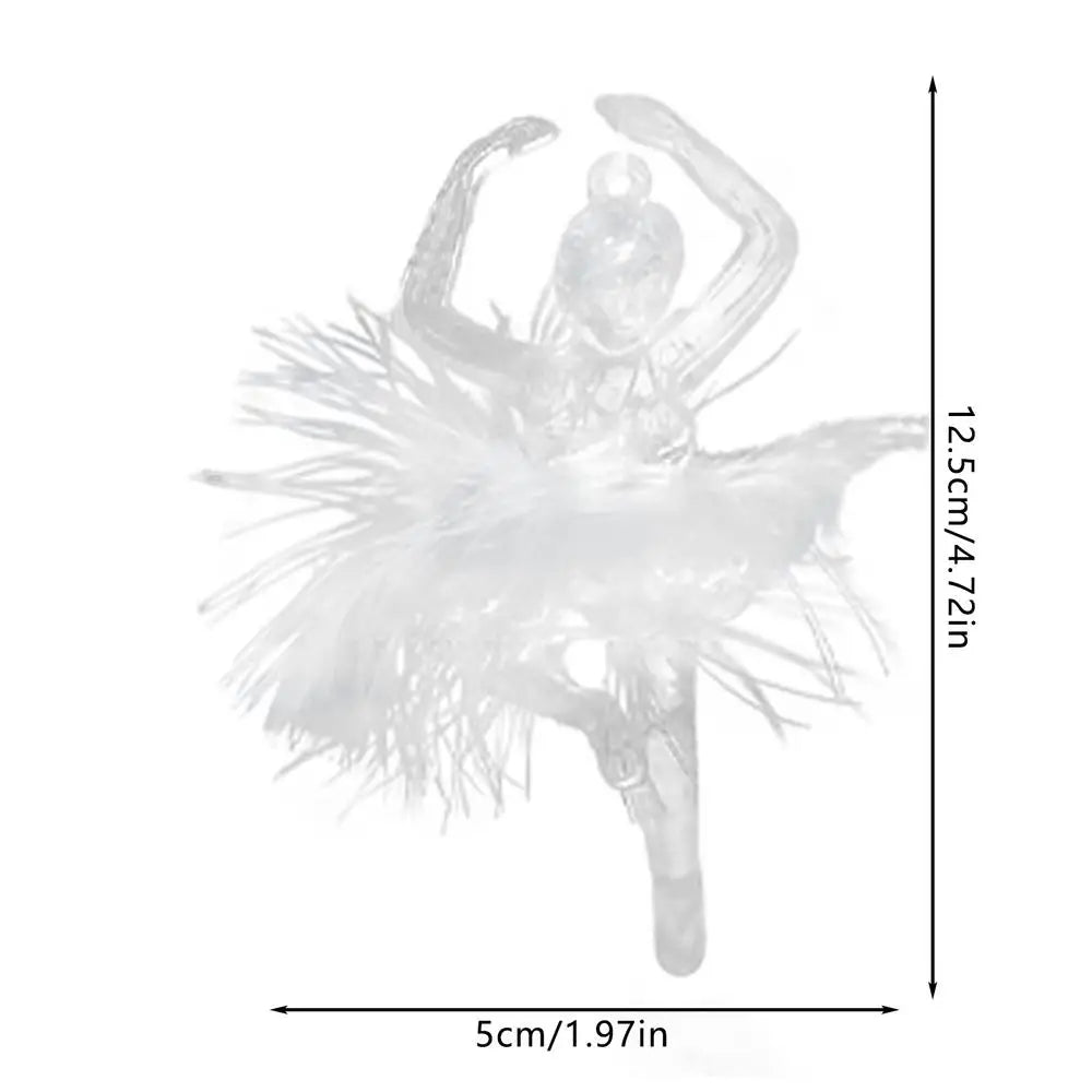 Crystal Acrylic Christmas Ornament – Dancing Angel Pendant