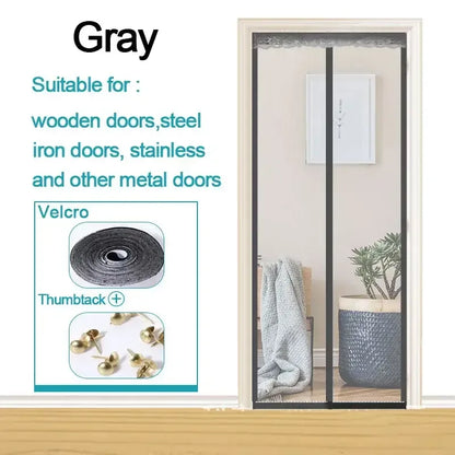 Magnetic Screen Door Gray / 150X220XCM
